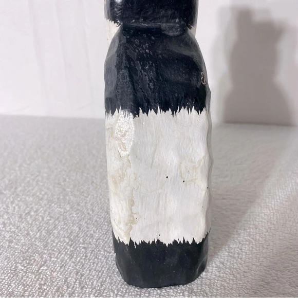James Haddon Hand  Carved Wood Folk Art Cat Statue Kitty - Picture 11 of 16